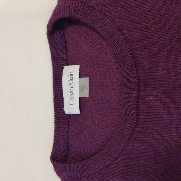 Calvin Klein. Purple Long Sleeve Women's Dress - Picture 4 of 8